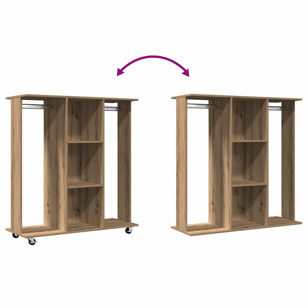 Kleiderschrank Artisan-Eiche 102 x 38 x 110 cm Holzwerkstoff