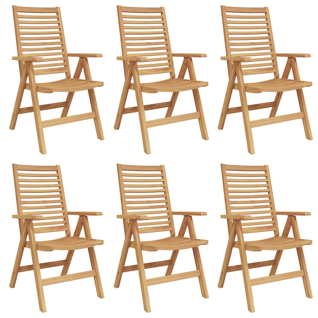 Stuhl 6 pcs Braun 64,5 x 52 x 108 cm Massivholz Teak