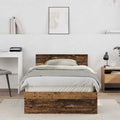 Bettrahmen Wandmontage Altholz 203 x 104 x 70 cm Holzwerkstoff