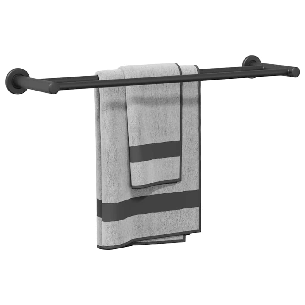 Handtuchhalter Schwarz 61 x 14,5 x 5 cm Edelstahl