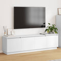 TV-Schränk mit LED Weiß 180 x 38 x 49 cm Holzwerkstoff