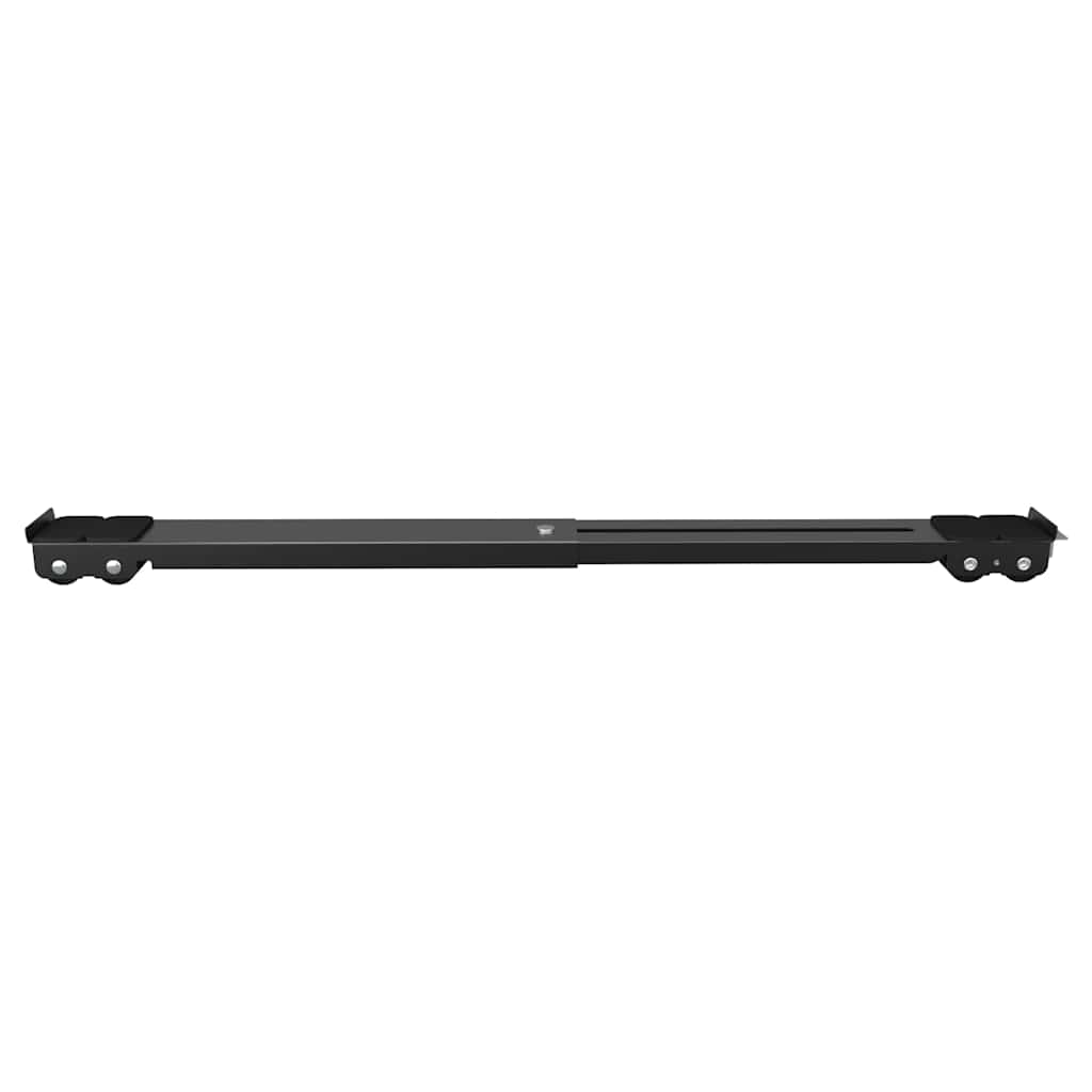 Waschmaschinensockel 2 pcs Schwarz 72 x 5 x 4,5 cm Edelstahl