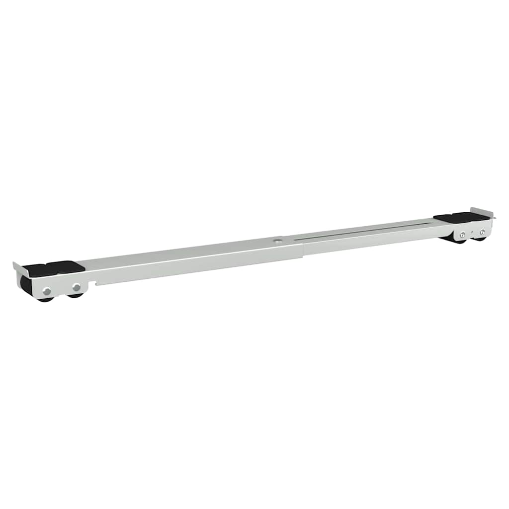 Waschmaschinensockel 2 pcs Silber 72 x 5 x 4,5 cm Edelstahl