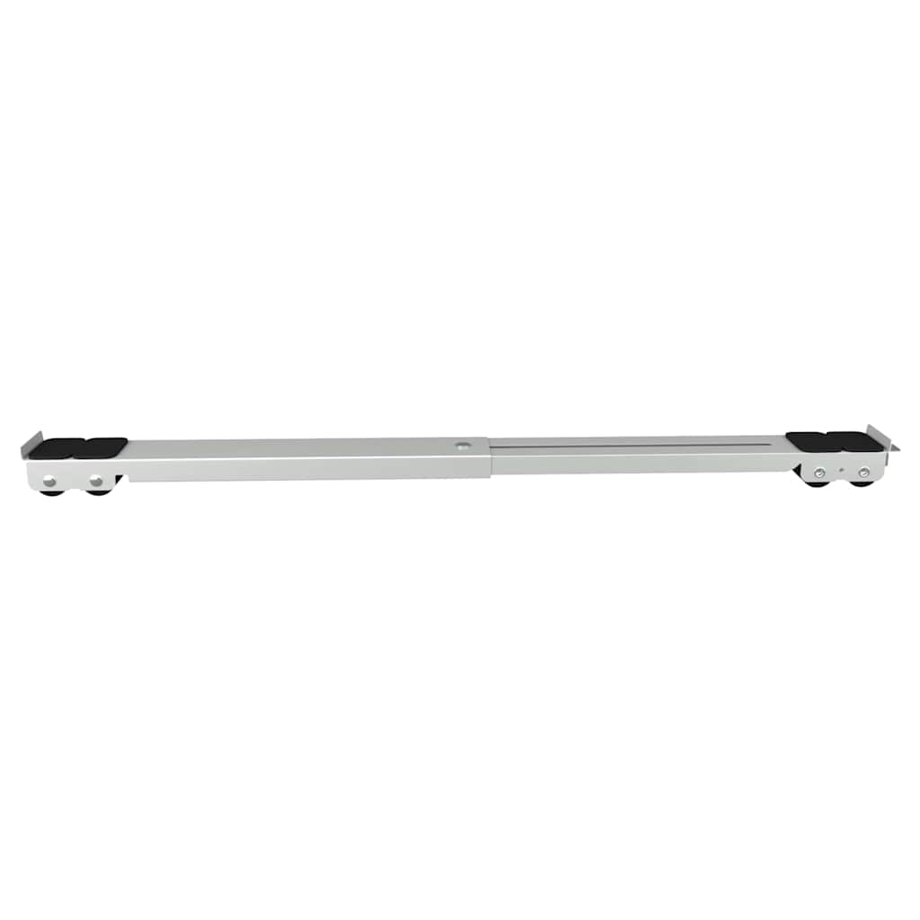 Waschmaschinensockel 2 pcs Silber 72 x 5 x 4,5 cm Edelstahl