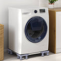 Waschmaschinensockel Grau 67 x 67 x 12 cm Edelstahl