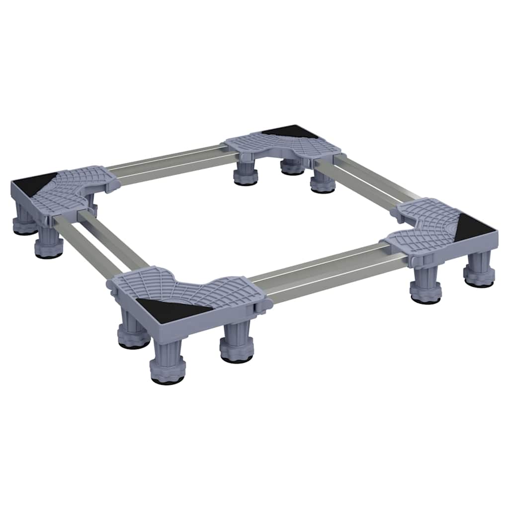 Waschmaschinensockel Grau 67 x 67 x 12 cm Edelstahl