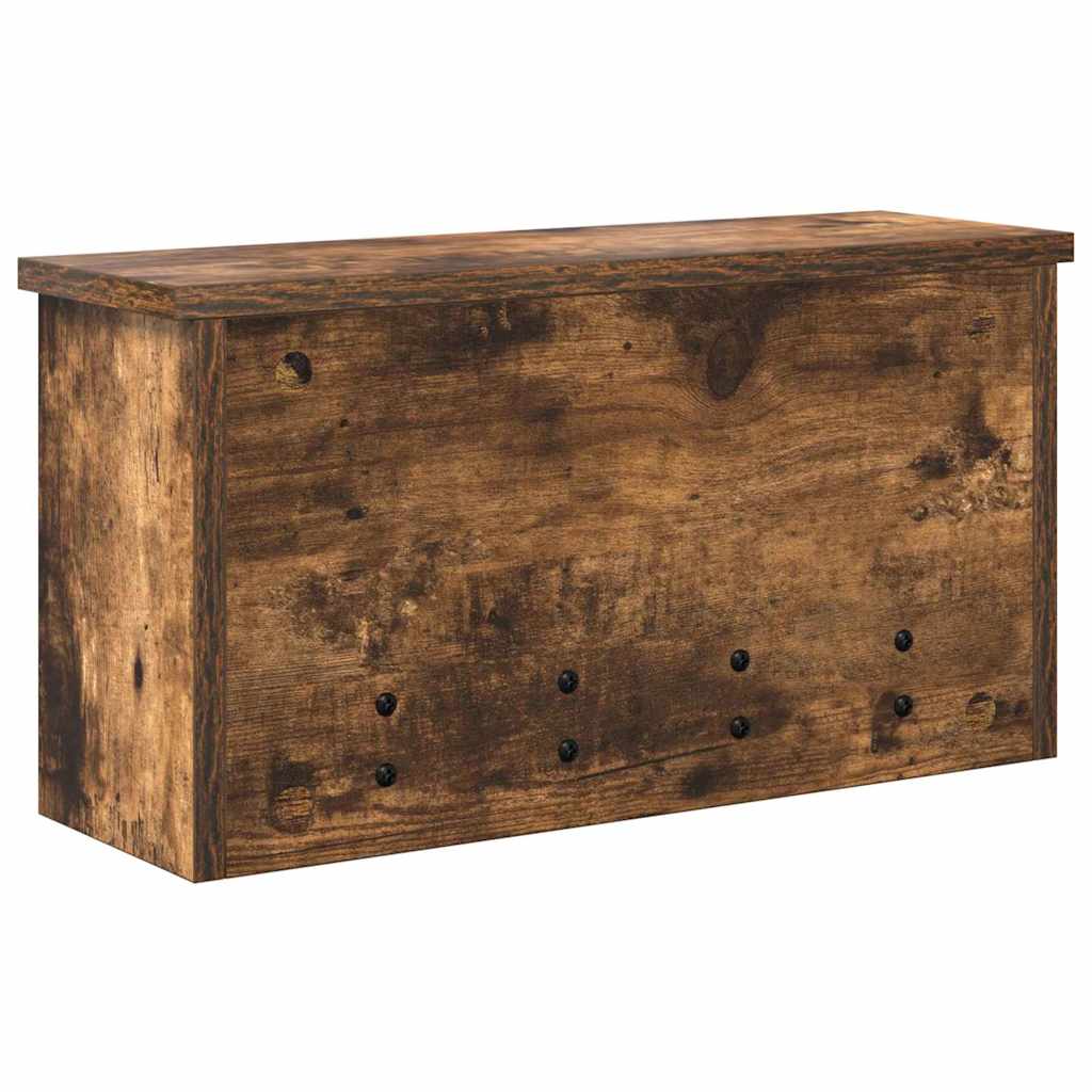 Wandmontierter nachttisch Geräucherte Eiche 50 x 16 x 26 cm