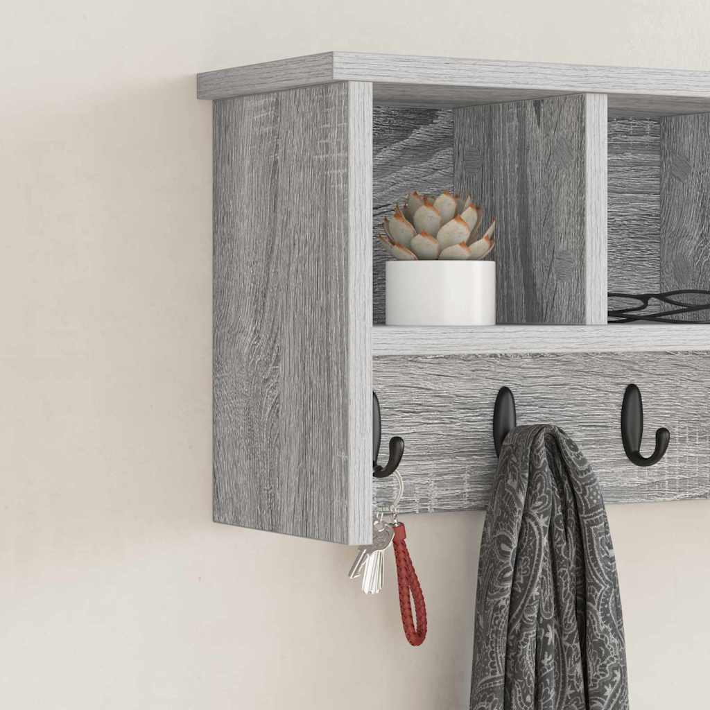 Wandmontierter nachttisch Graues Sonoma 50 x 16 x 26 cm