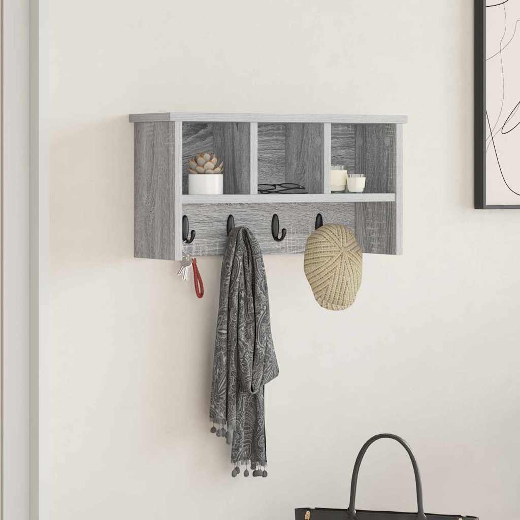 Wandmontierter nachttisch Graues Sonoma 50 x 16 x 26 cm