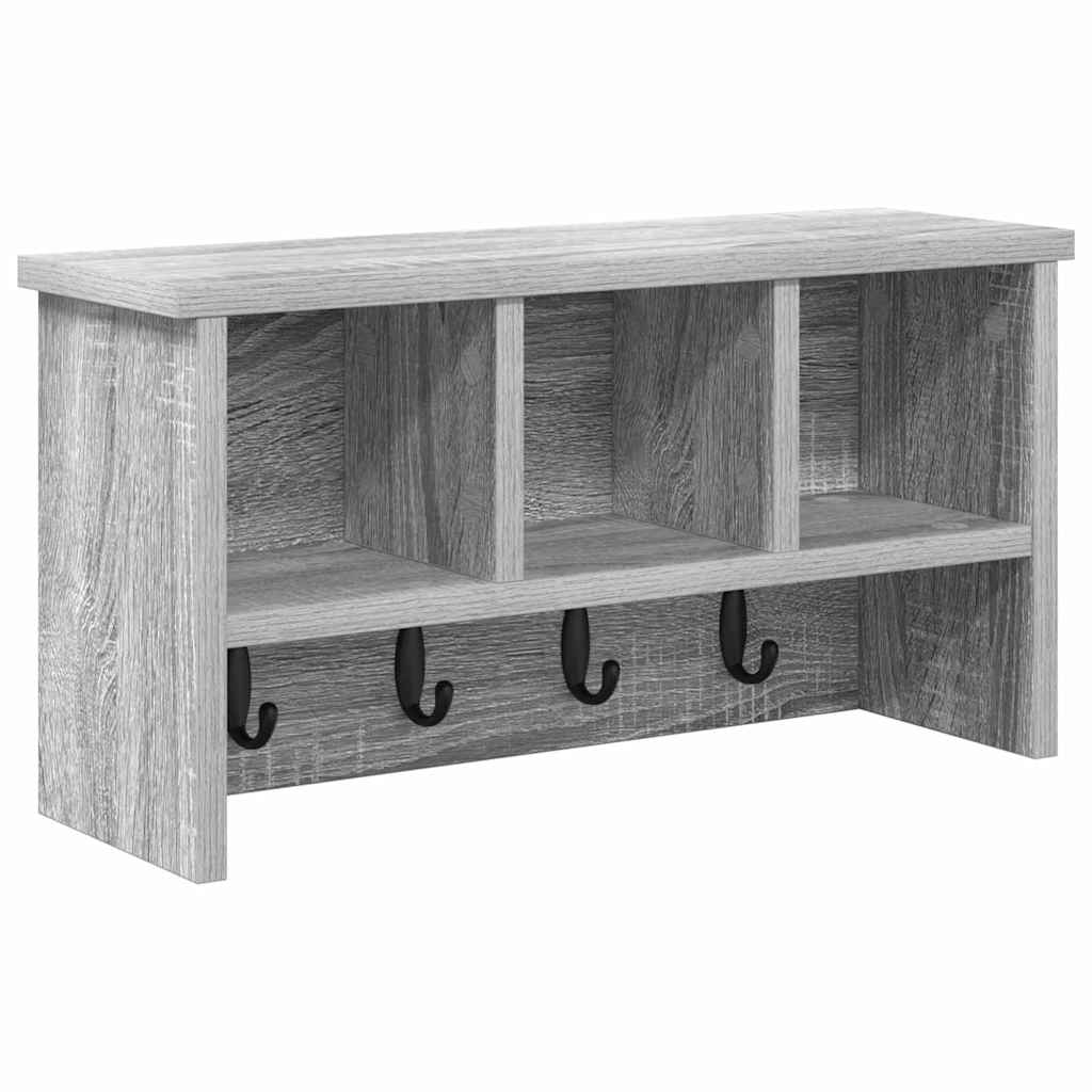 Wandmontierter nachttisch Graues Sonoma 50 x 16 x 26 cm