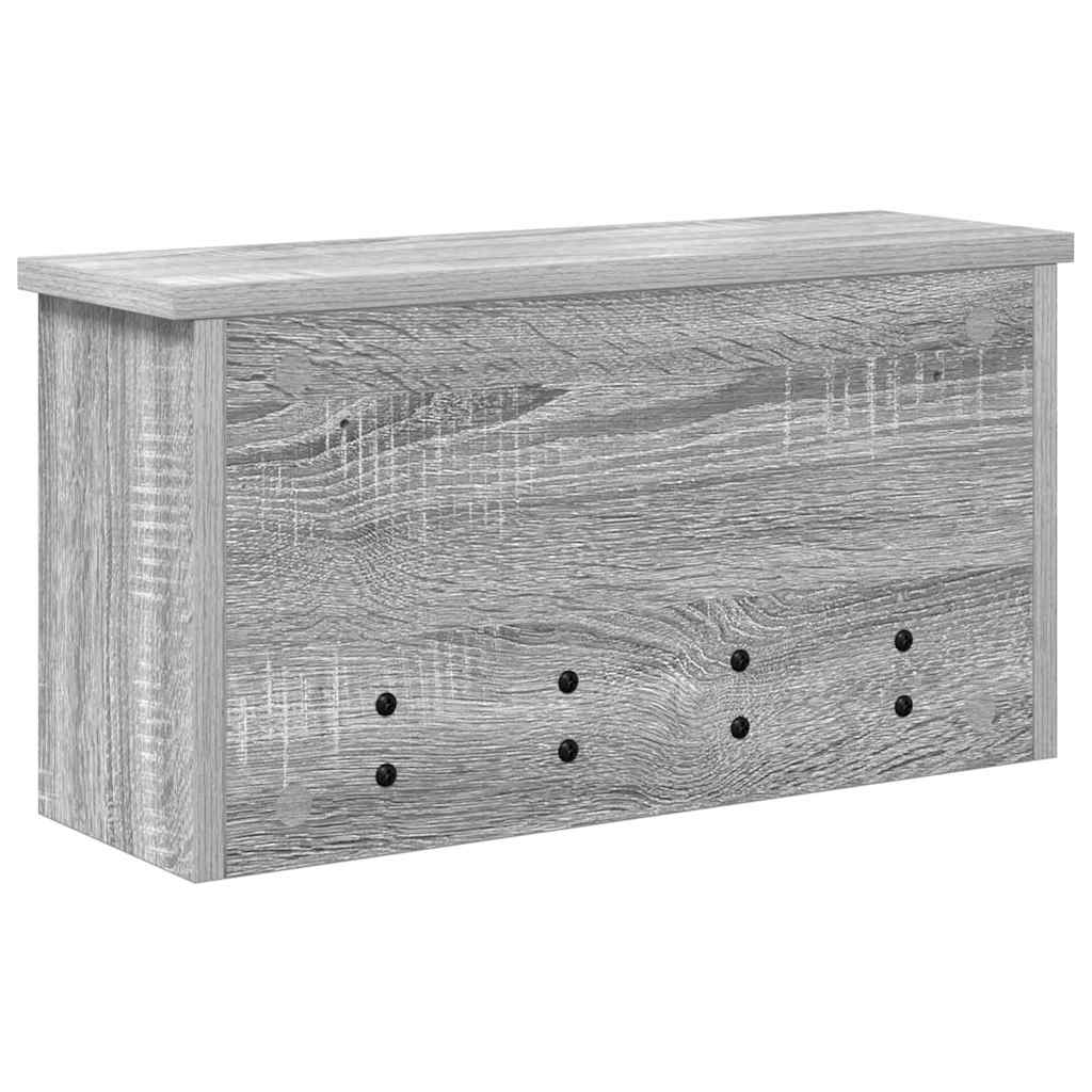 Wandmontierter nachttisch Graues Sonoma 50 x 16 x 26 cm