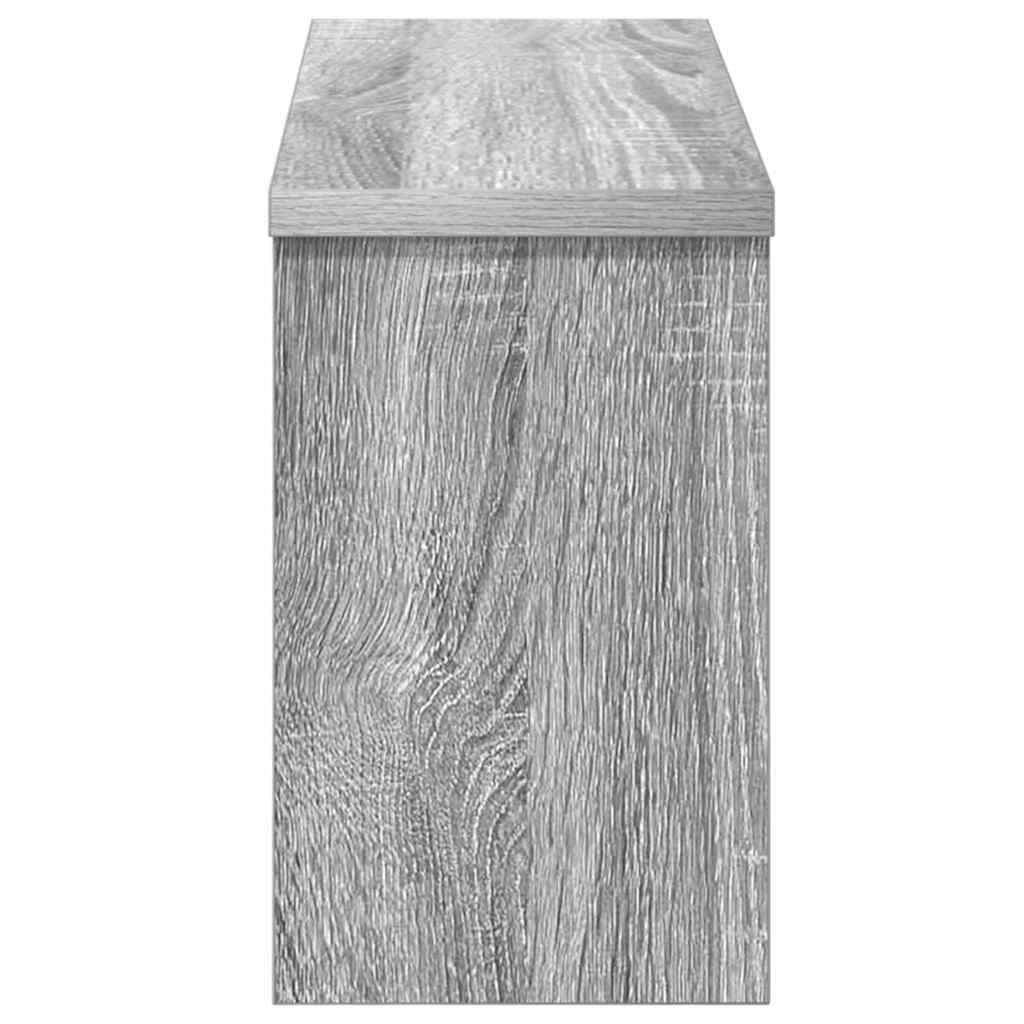 Wandmontierter nachttisch Graues Sonoma 50 x 16 x 26 cm