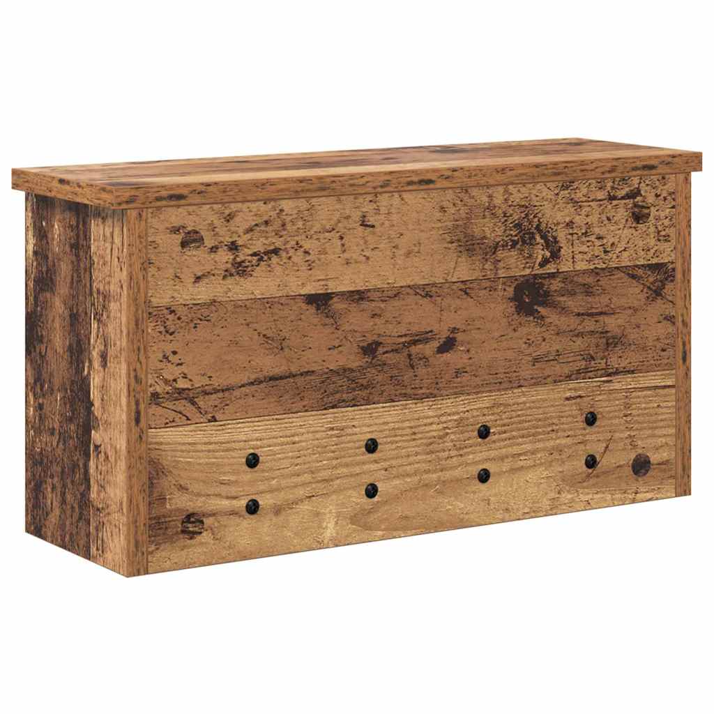 Wandmontierter nachttisch Altholz 50 x 16 x 26 cm Holzwerkstoff