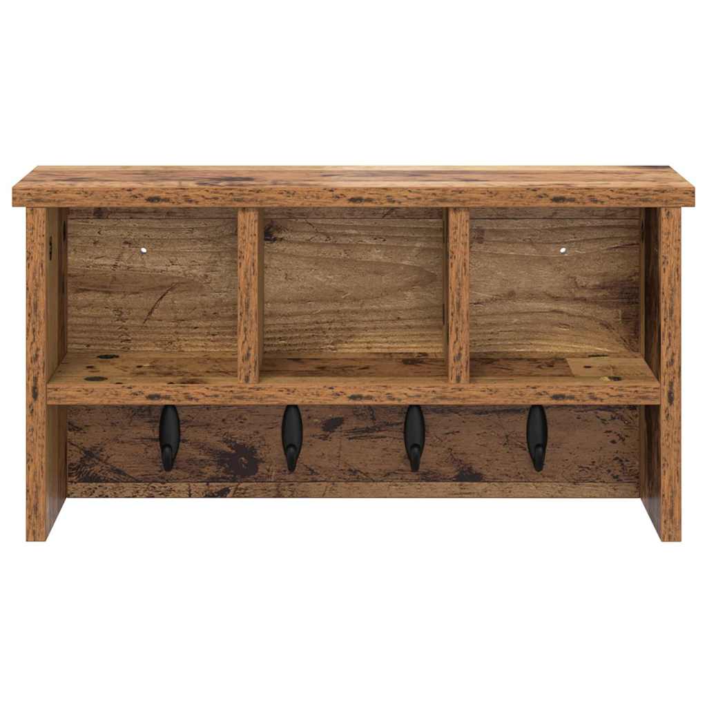 Wandmontierter nachttisch Altholz 50 x 16 x 26 cm Holzwerkstoff