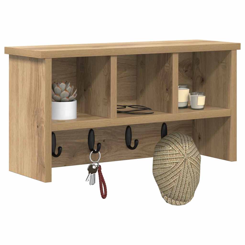 Wandmontierter nachttisch Artisan-Eiche 50 x 16 x 26 cm