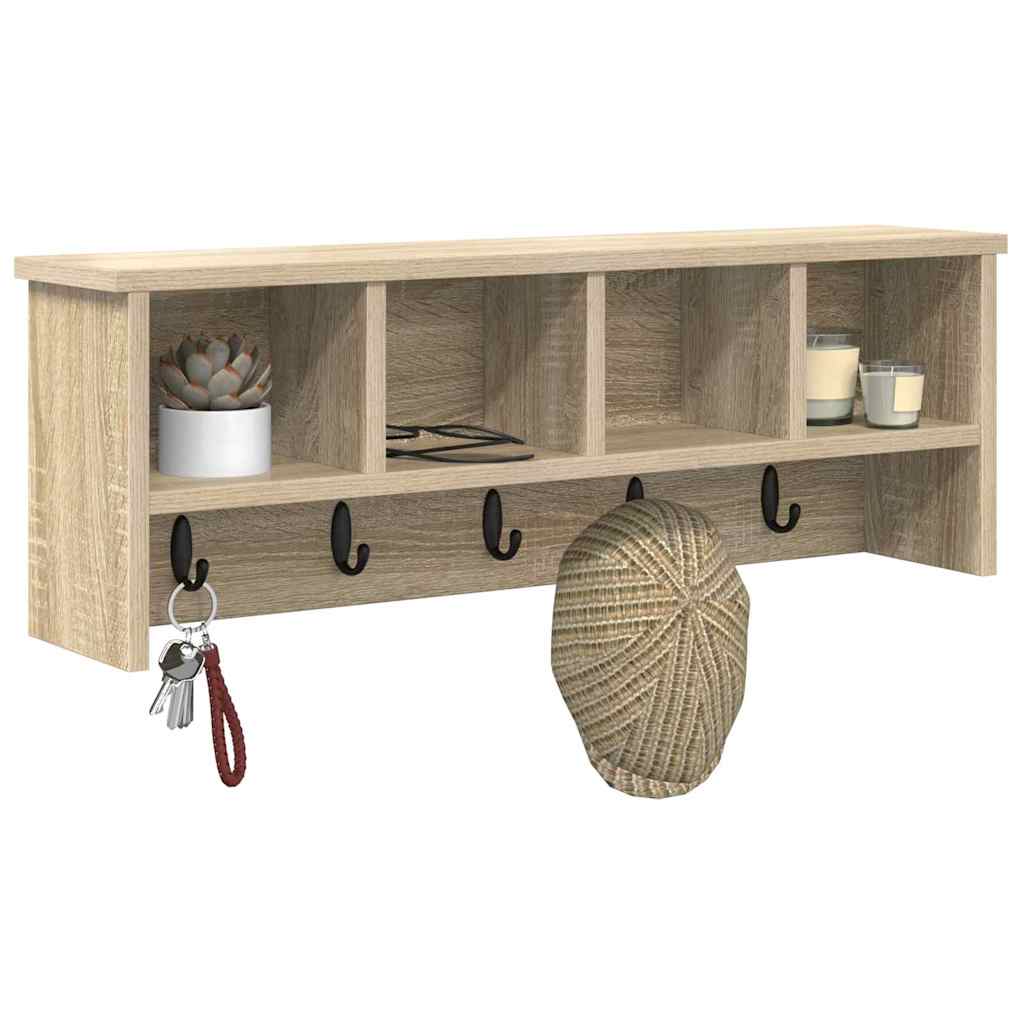 Wandmontierter nachttisch Sonoma-Eiche 75 x 16 x 26 cm