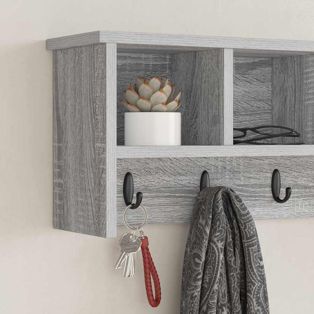 Wandmontierter nachttisch Graues Sonoma 75 x 16 x 26 cm