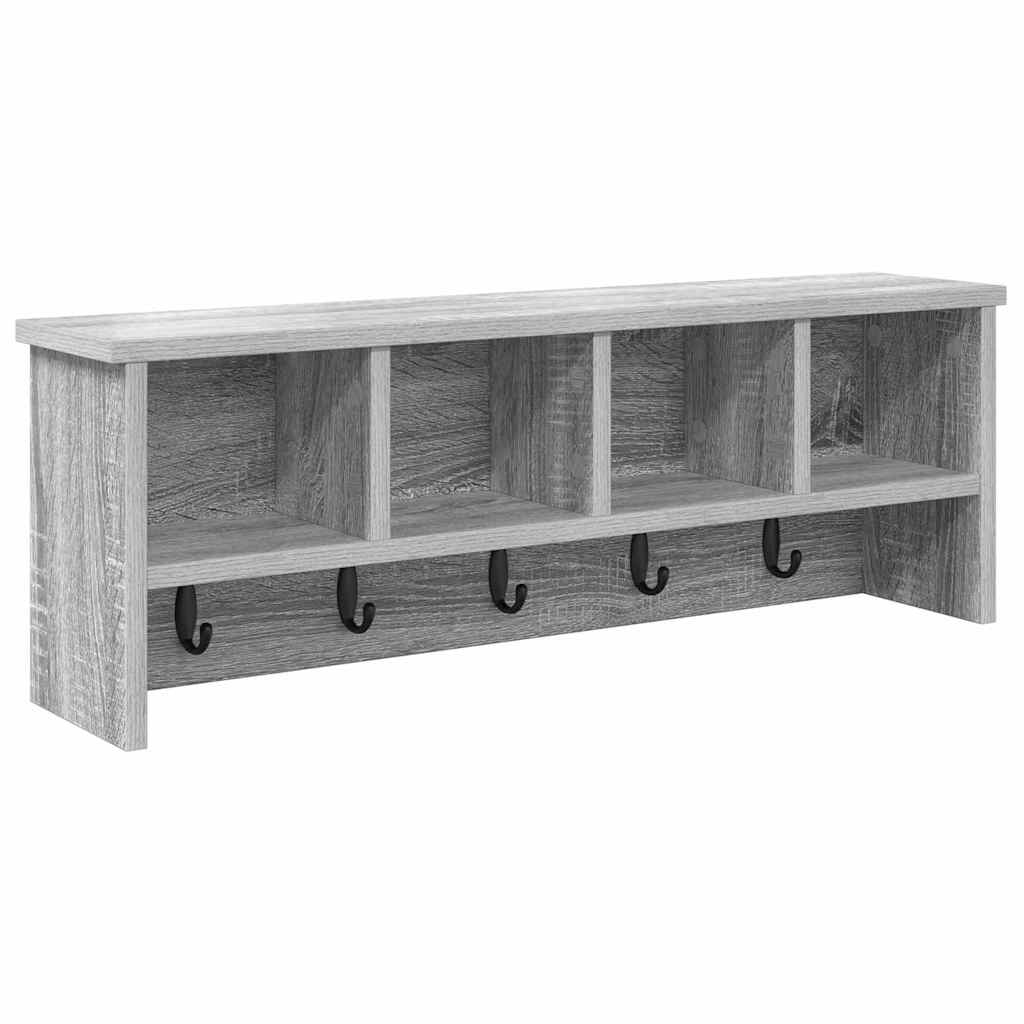 Wandmontierter nachttisch Graues Sonoma 75 x 16 x 26 cm