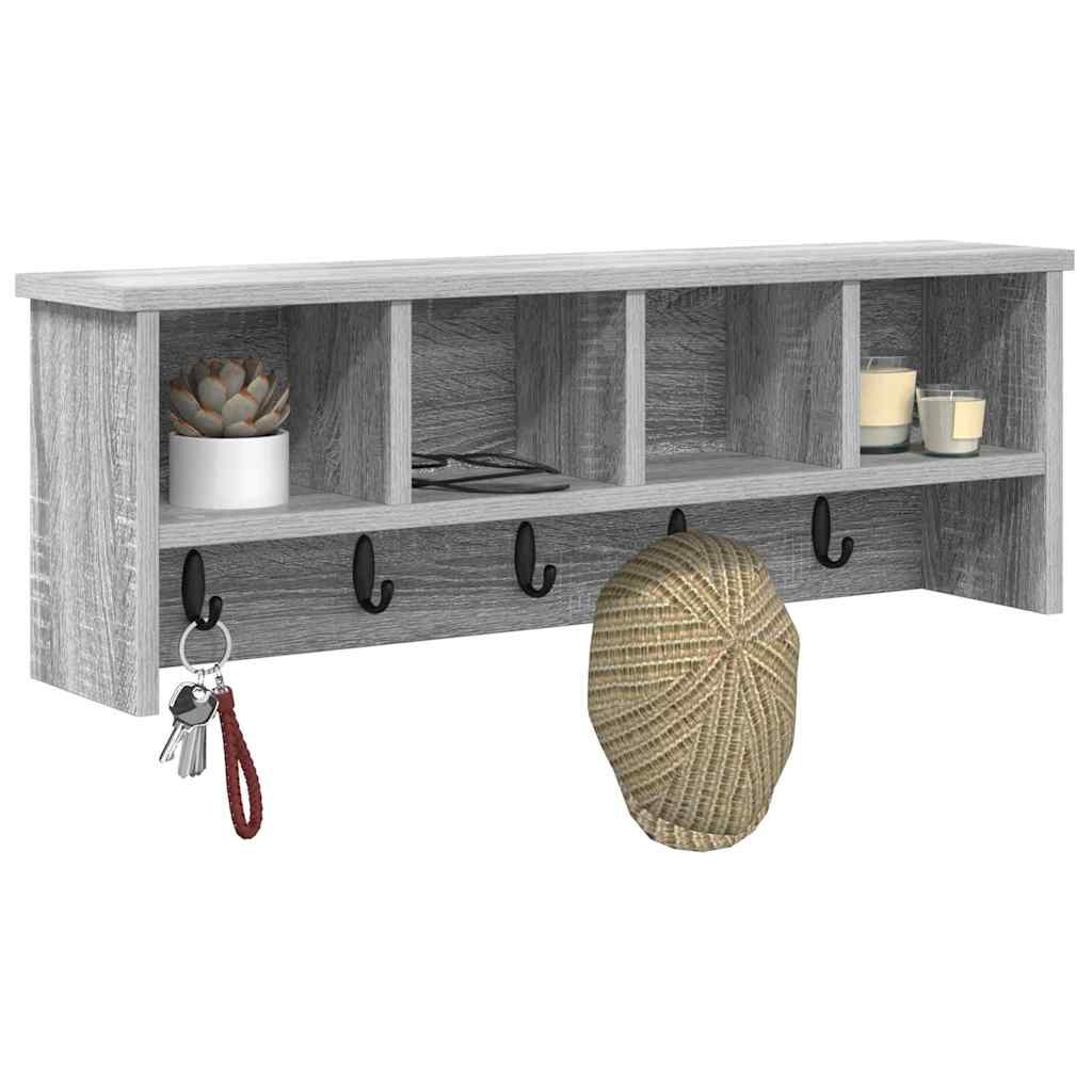 Wandmontierter nachttisch Graues Sonoma 75 x 16 x 26 cm