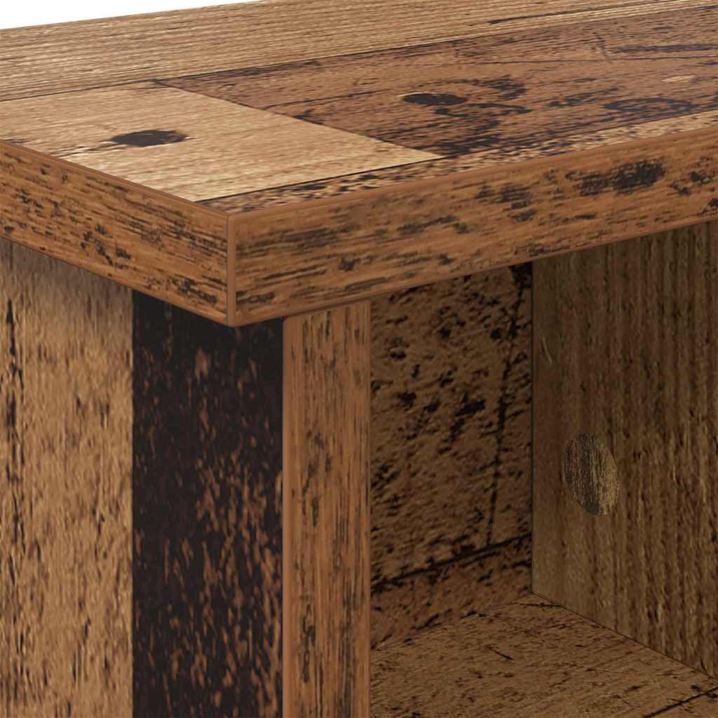 Wandmontierter nachttisch Altholz 75 x 16 x 26 cm Holzwerkstoff