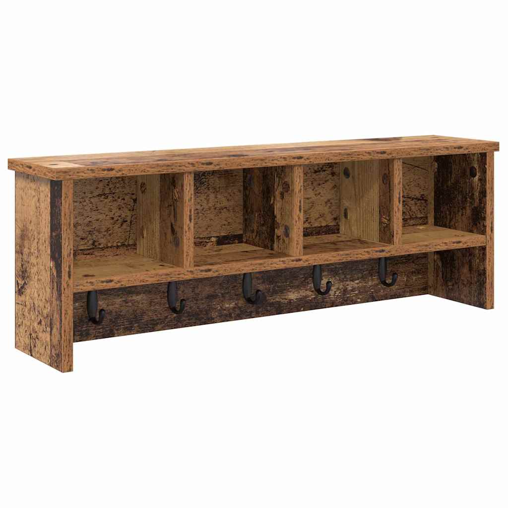 Wandmontierter nachttisch Altholz 75 x 16 x 26 cm Holzwerkstoff