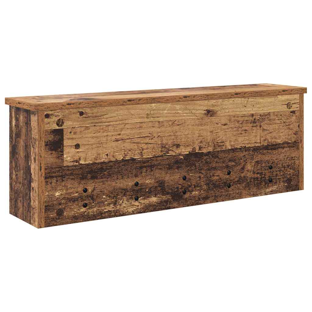 Wandmontierter nachttisch Altholz 75 x 16 x 26 cm Holzwerkstoff