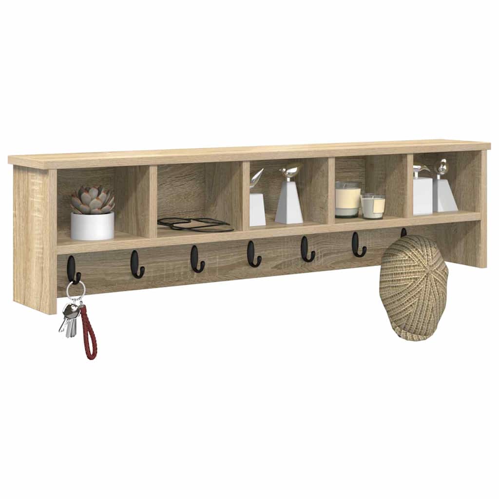 Wandmontierter nachttisch Sonoma-Eiche 100 x 16 x 26 cm