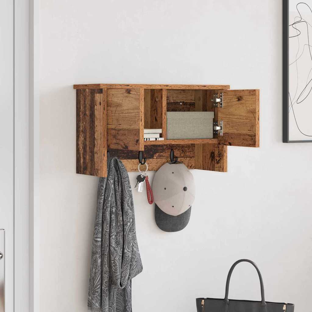 Wandmontierter nachttisch Altholz 50 x 20 x 30 cm Holzwerkstoff