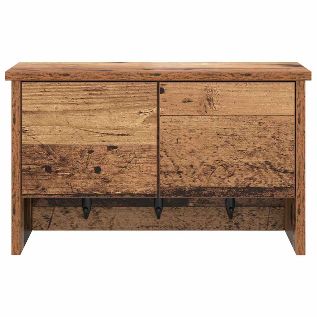 Wandmontierter nachttisch Altholz 50 x 20 x 30 cm Holzwerkstoff