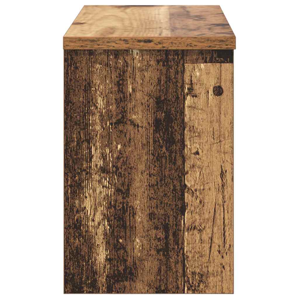 Wandmontierter nachttisch Altholz 50 x 20 x 30 cm Holzwerkstoff