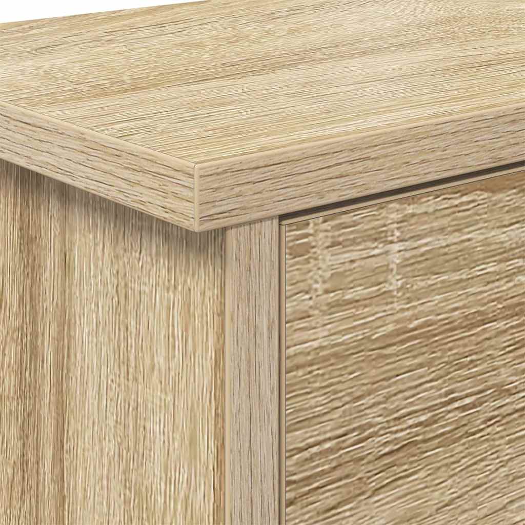 Wandmontierter nachttisch mit Tür Sonoma-Eiche 80 x 20 x 30 cm