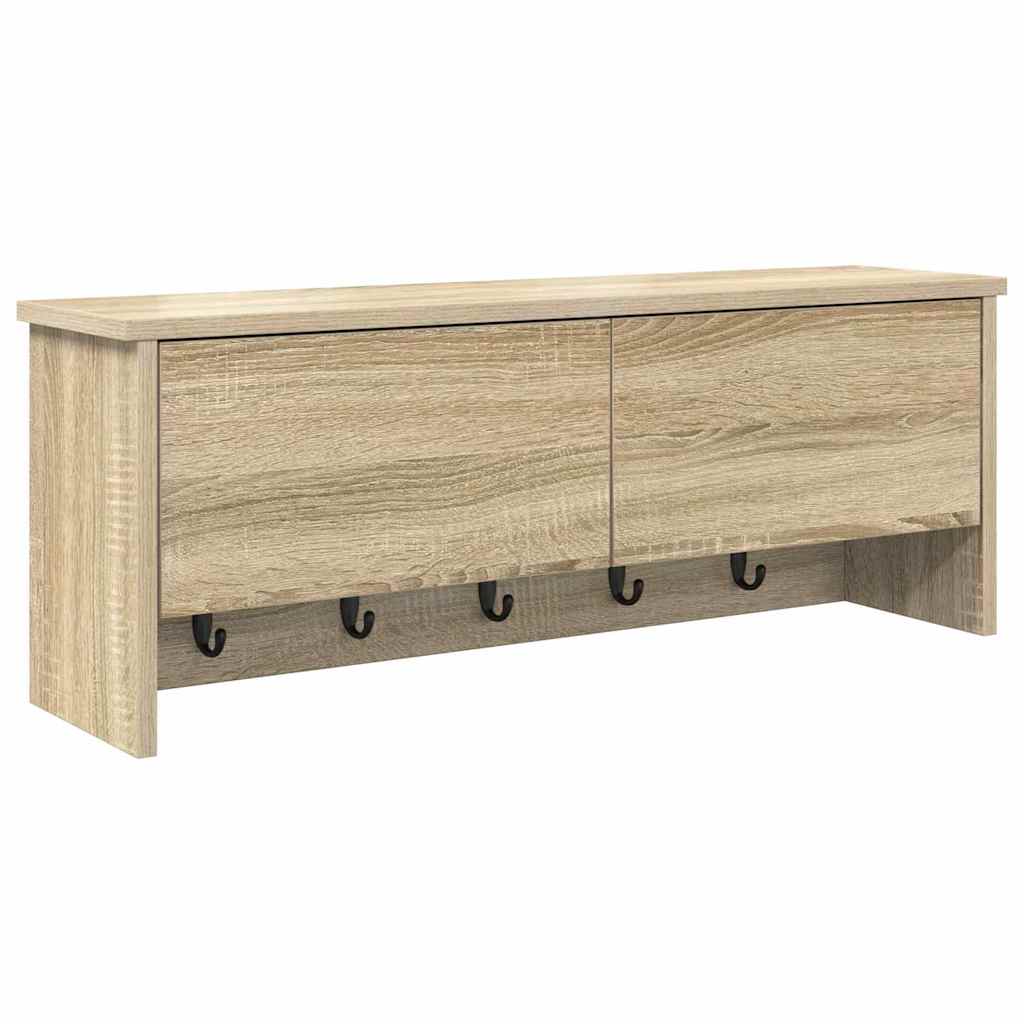 Wandmontierter nachttisch mit Tür Sonoma-Eiche 80 x 20 x 30 cm