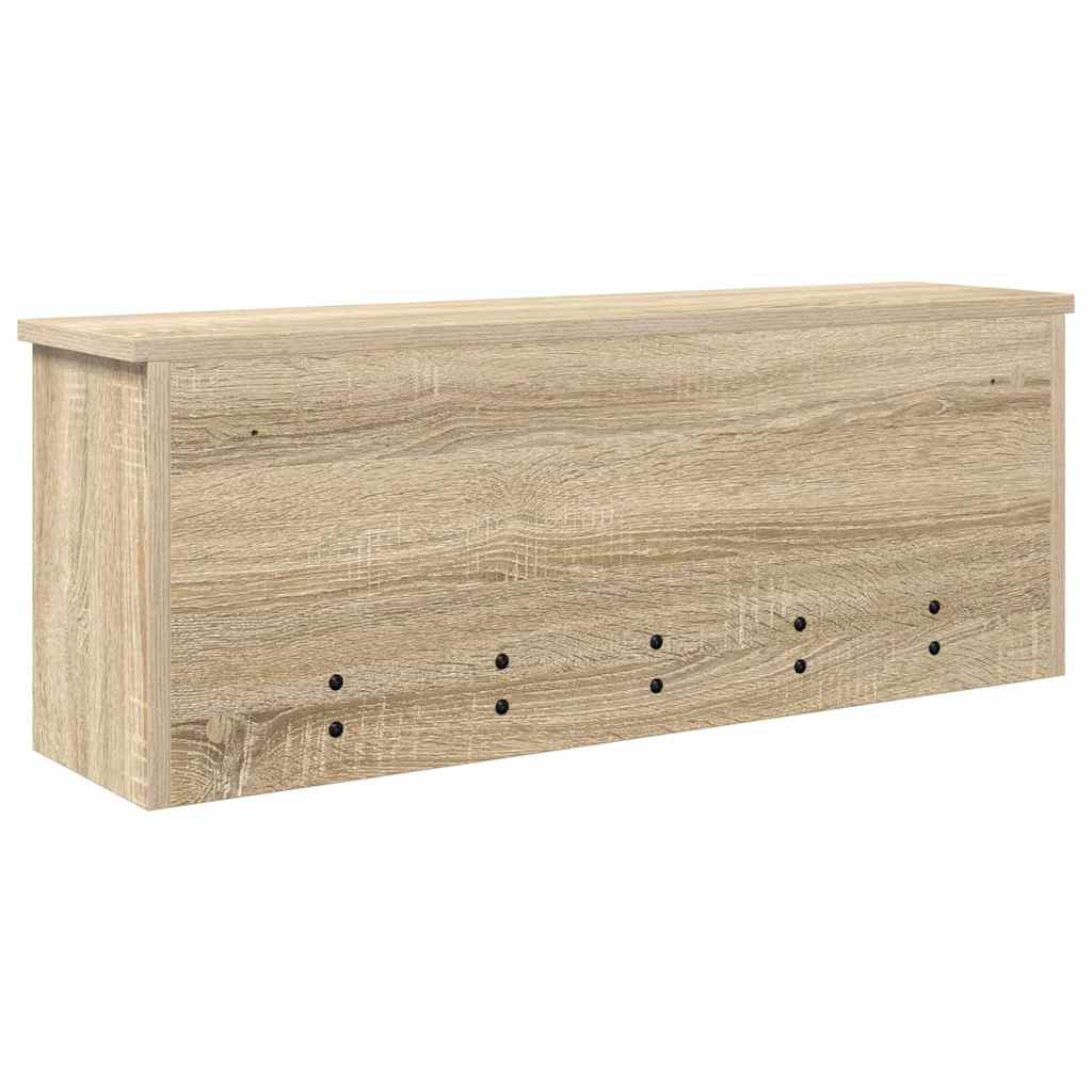 Wandmontierter nachttisch mit Tür Sonoma-Eiche 80 x 20 x 30 cm