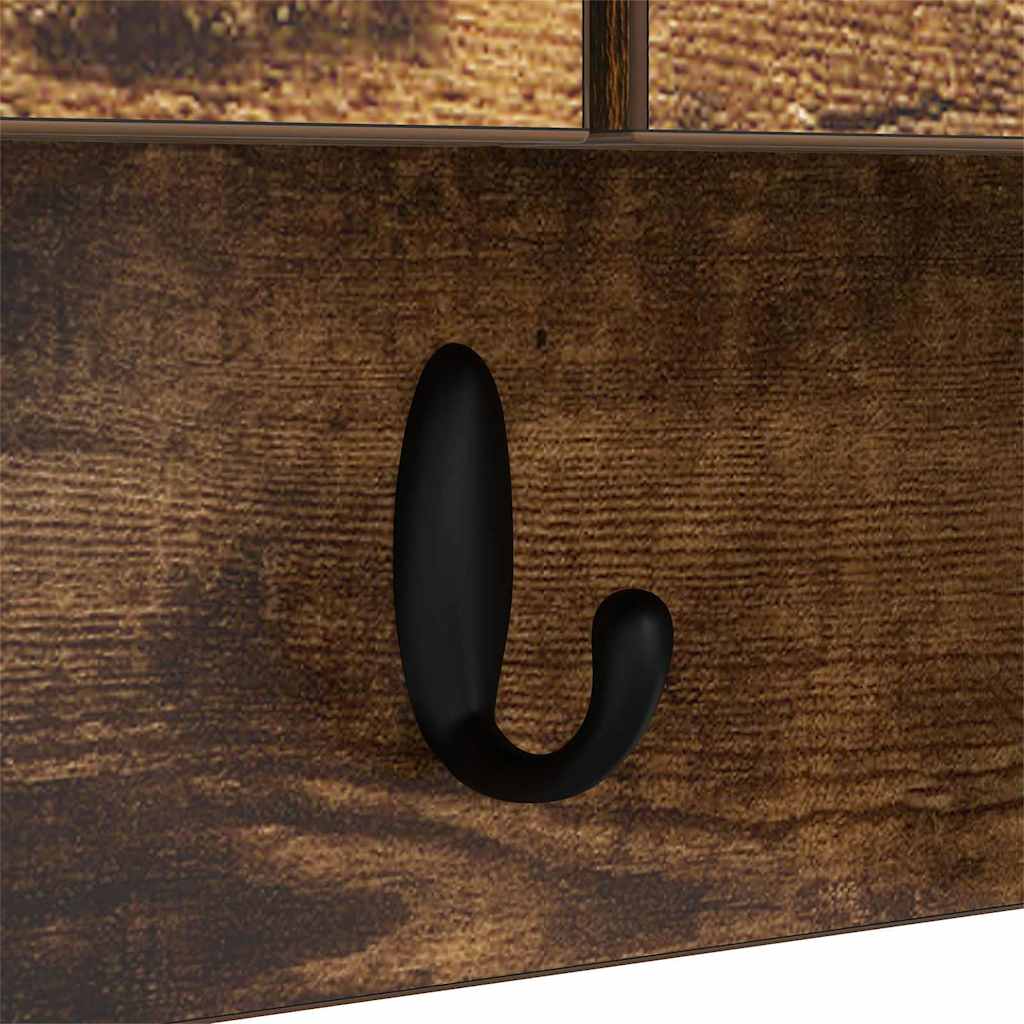 Wandmontierter nachttisch Geräucherte Eiche 80 x 20 x 30 cm