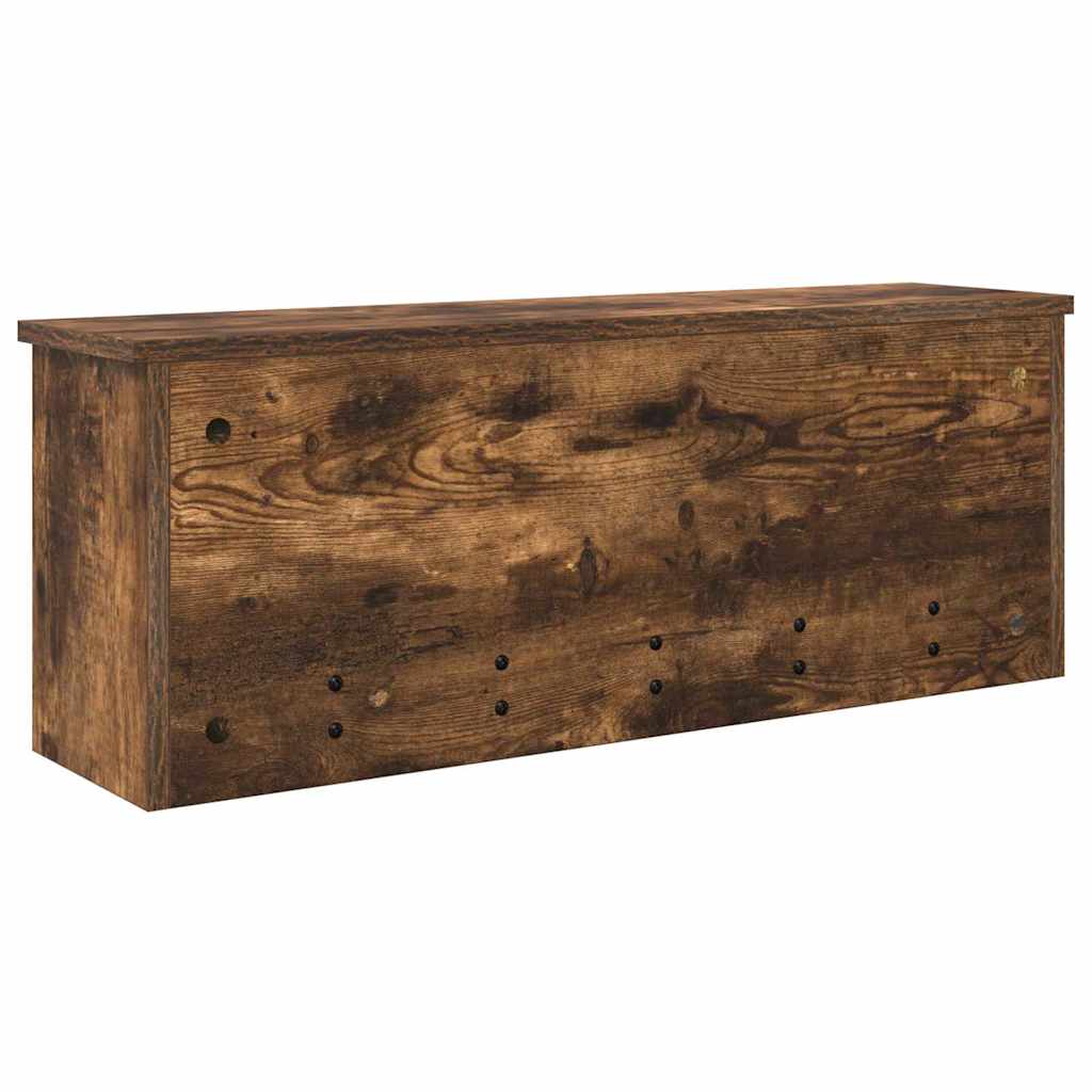 Wandmontierter nachttisch Geräucherte Eiche 80 x 20 x 30 cm