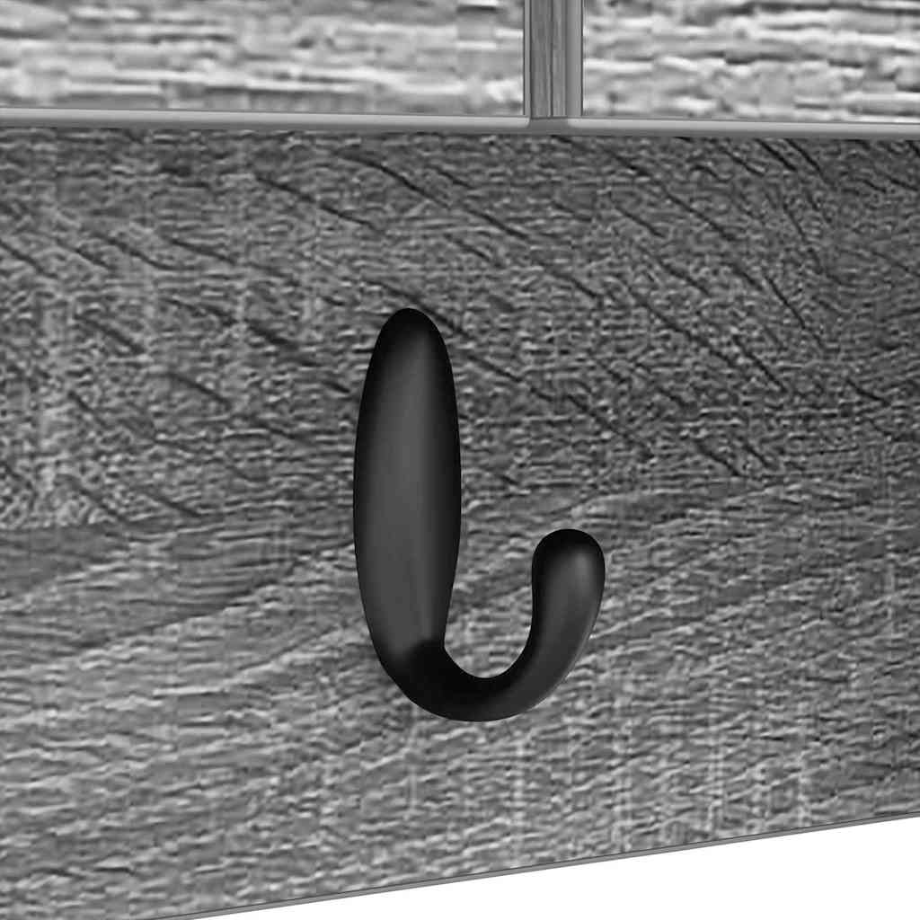 Wandmontierter nachttisch mit Tür Graues Sonoma 80 x 20 x 30 cm