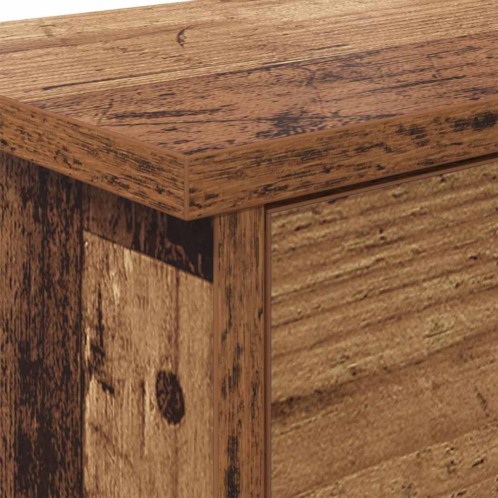 Wandmontierter nachttisch Altholz 80 x 20 x 30 cm Holzwerkstoff