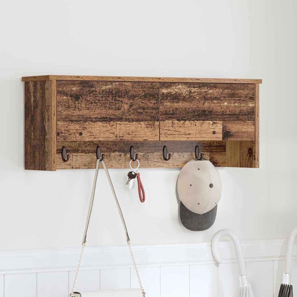 Wandmontierter nachttisch Altholz 80 x 20 x 30 cm Holzwerkstoff