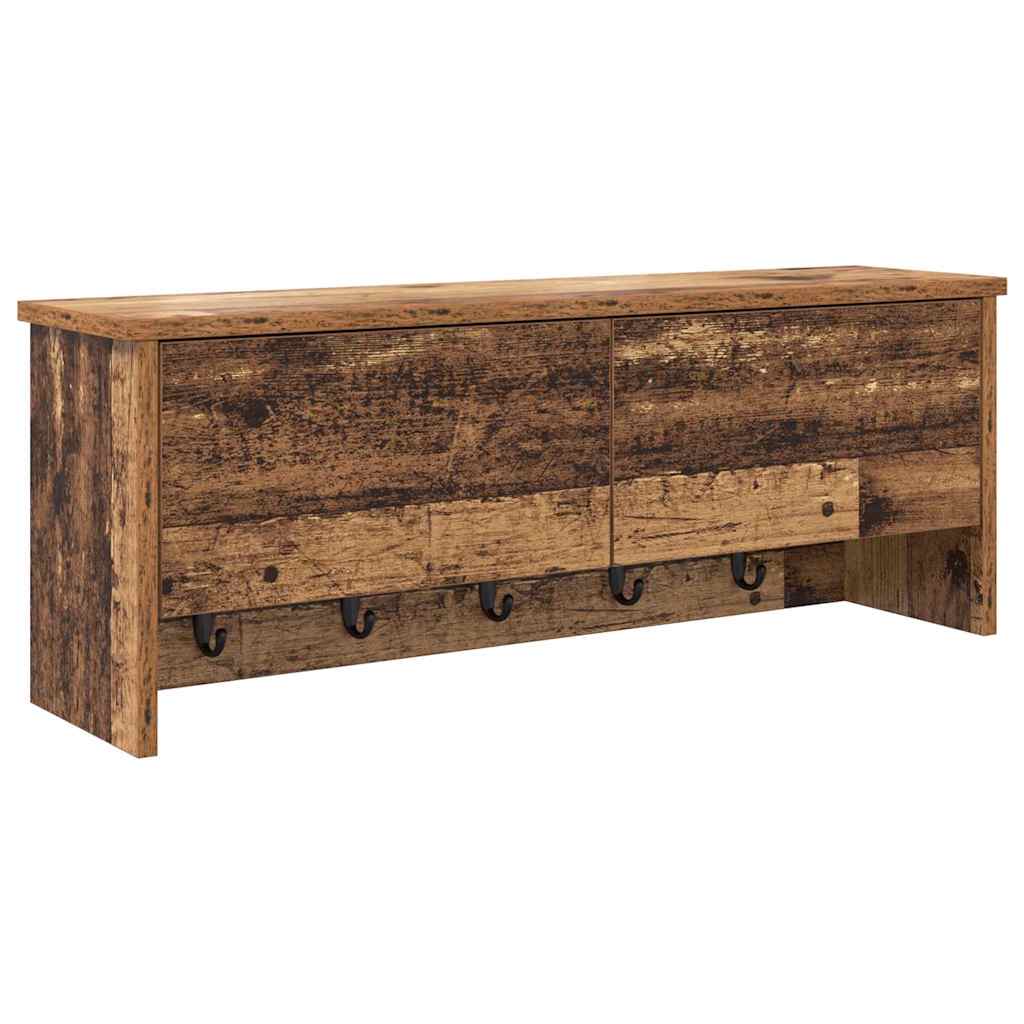 Wandmontierter nachttisch Altholz 80 x 20 x 30 cm Holzwerkstoff