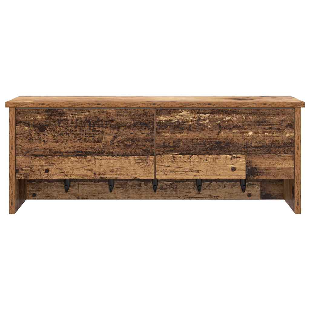Wandmontierter nachttisch Altholz 80 x 20 x 30 cm Holzwerkstoff