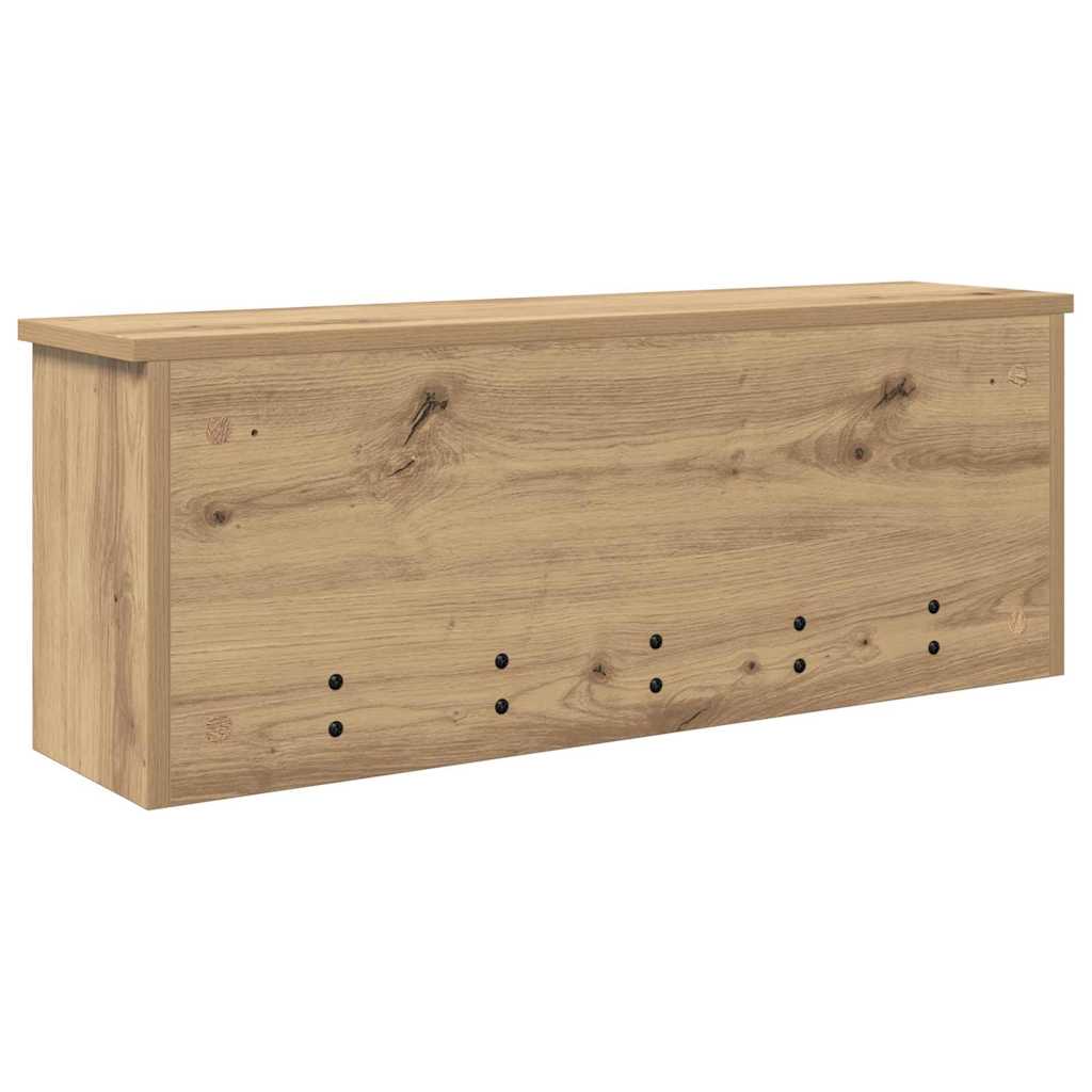 Wandmontierter nachttisch mit Tür Artisan-Eiche 80 x 20 x 30 cm