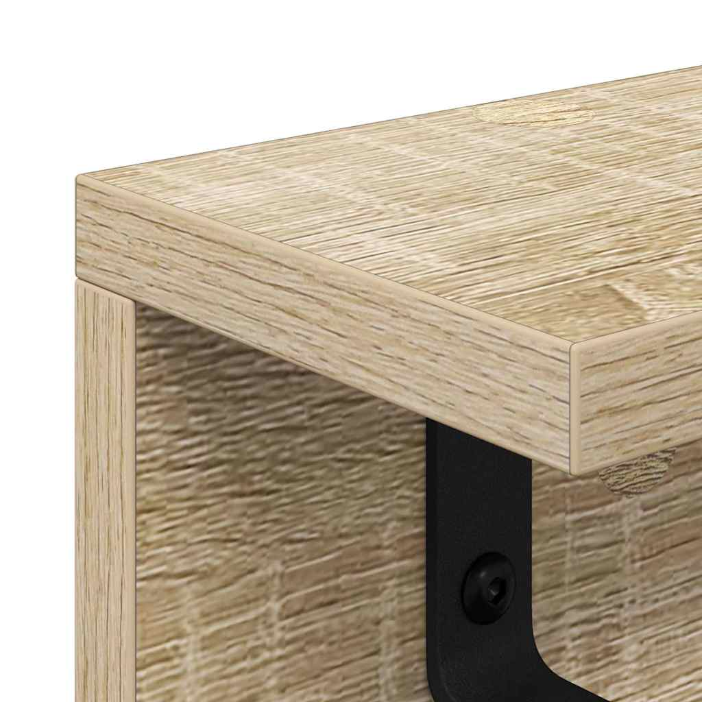 Wandmontierter nachttisch Sonoma-Eiche 40 x 10,5 x 10,5 cm