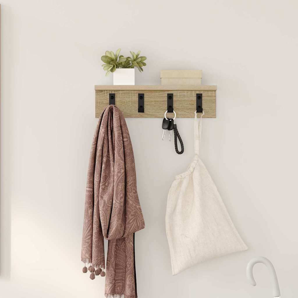 Wandmontierter nachttisch Sonoma-Eiche 40 x 10,5 x 10,5 cm
