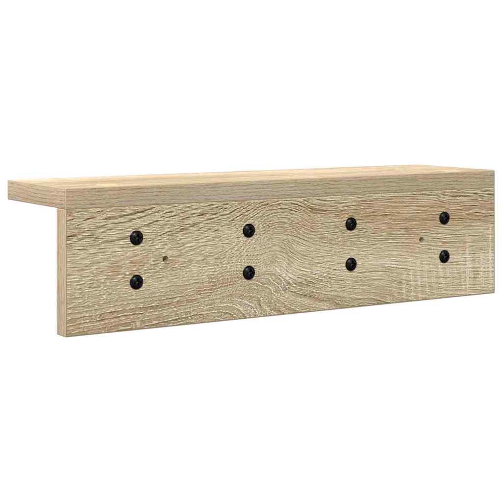 Wandmontierter nachttisch Sonoma-Eiche 40 x 10,5 x 10,5 cm