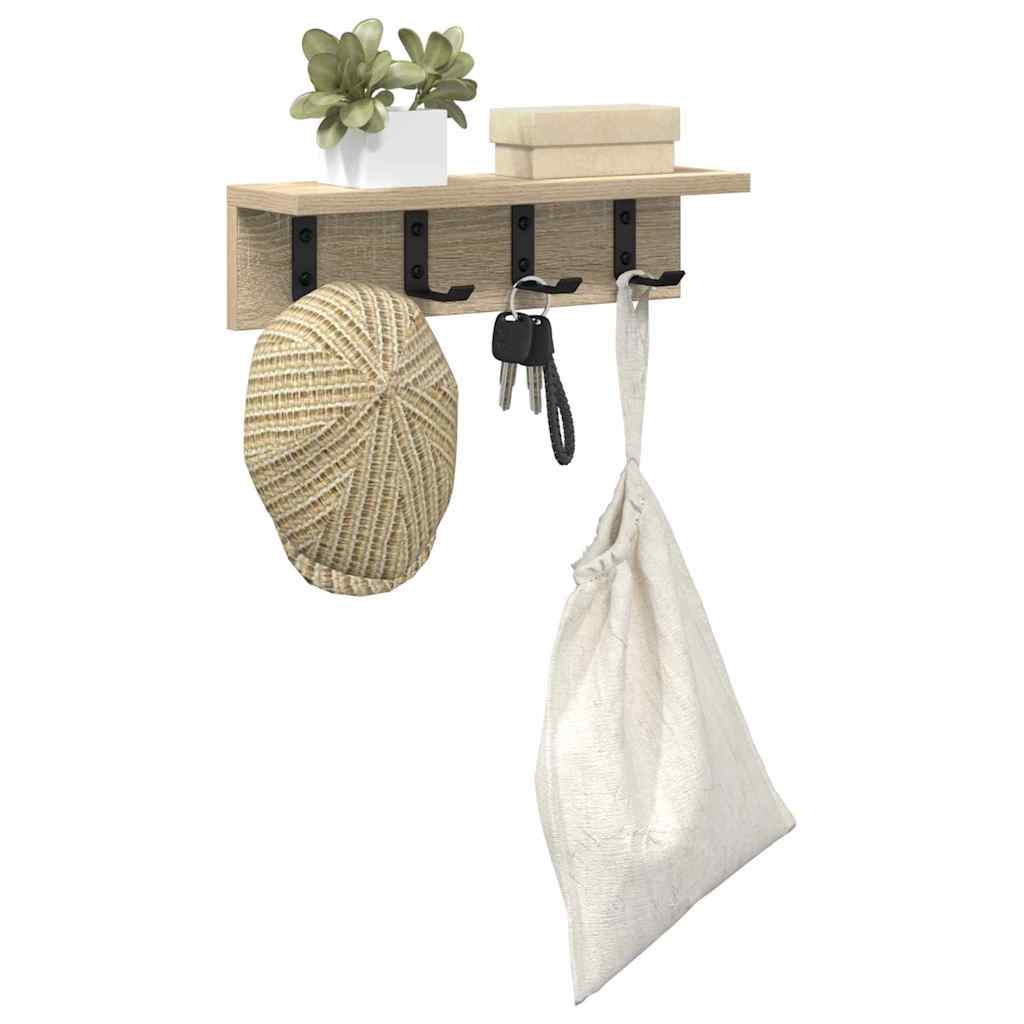 Wandmontierter nachttisch Sonoma-Eiche 40 x 10,5 x 10,5 cm
