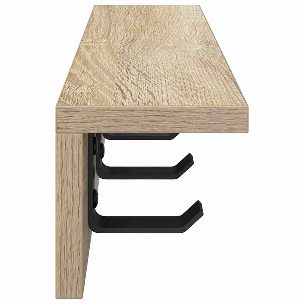 Wandmontierter nachttisch Sonoma-Eiche 40 x 10,5 x 10,5 cm