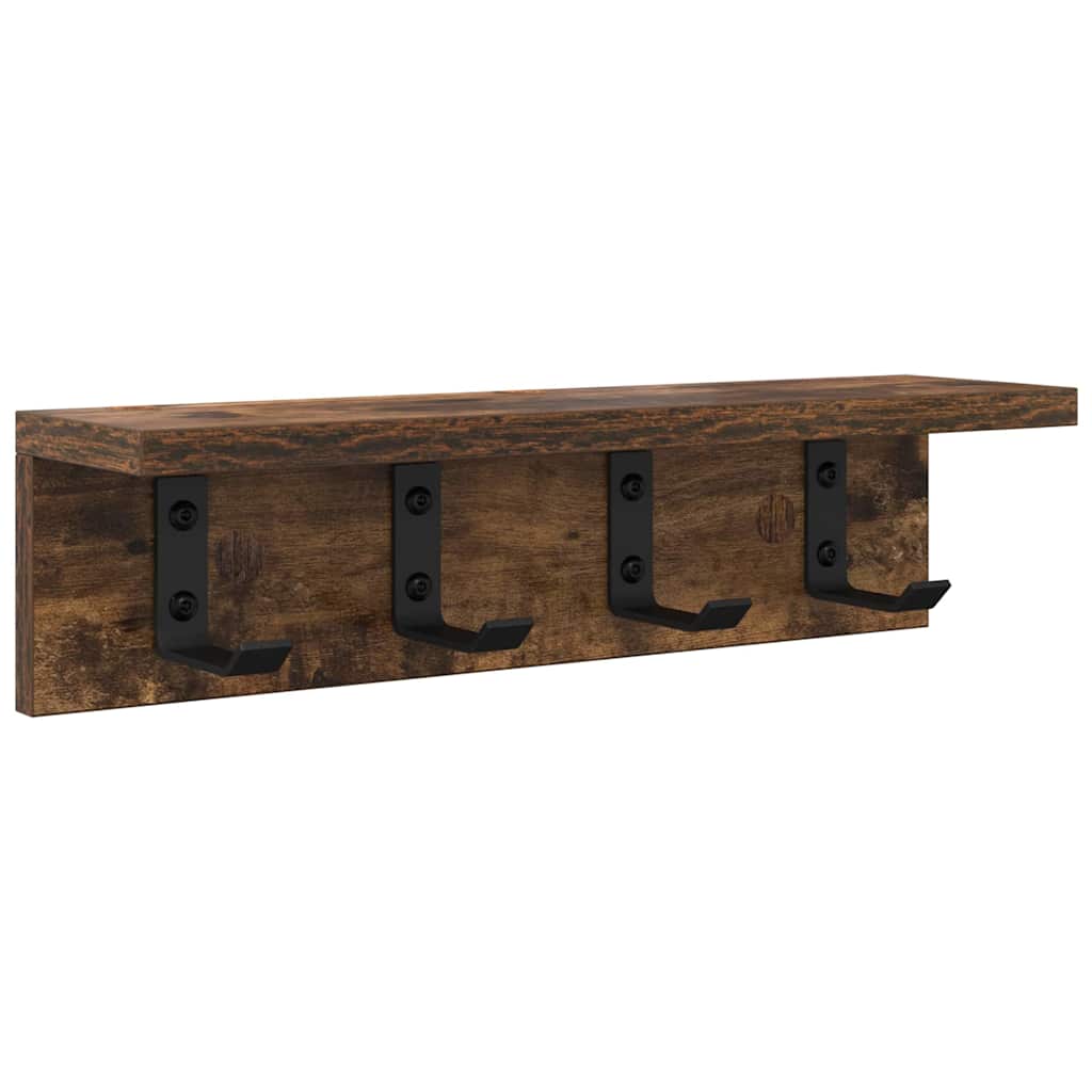 Wandmontierter nachttisch Geräucherte Eiche 40 x 10,5 x 10,5 cm