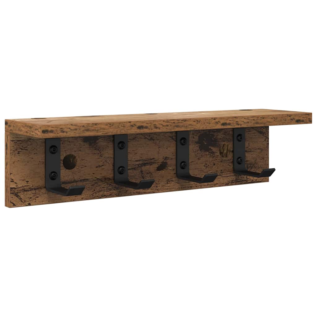 Wandmontierter nachttisch Altholz 40 x 10,5 x 10,5 cm