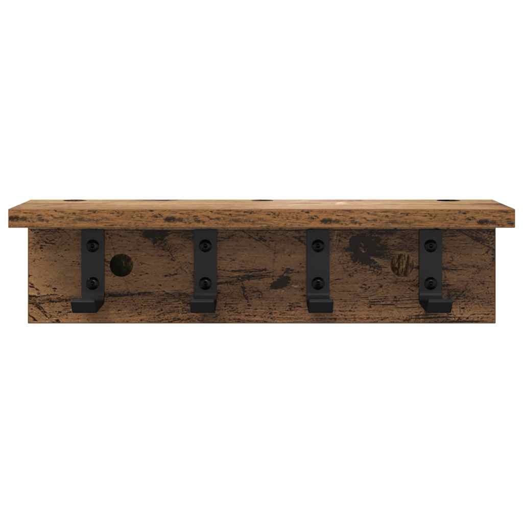 Wandmontierter nachttisch Altholz 40 x 10,5 x 10,5 cm