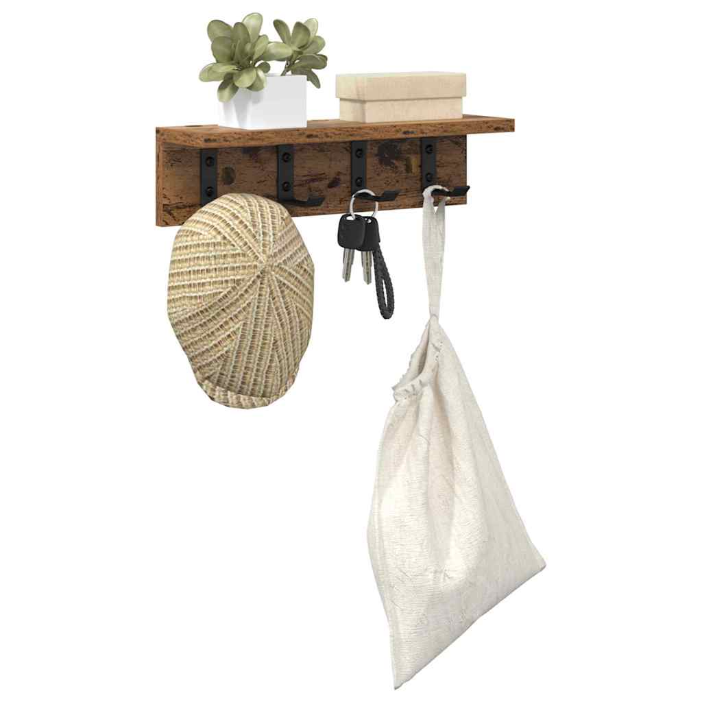Wandmontierter nachttisch Altholz 40 x 10,5 x 10,5 cm